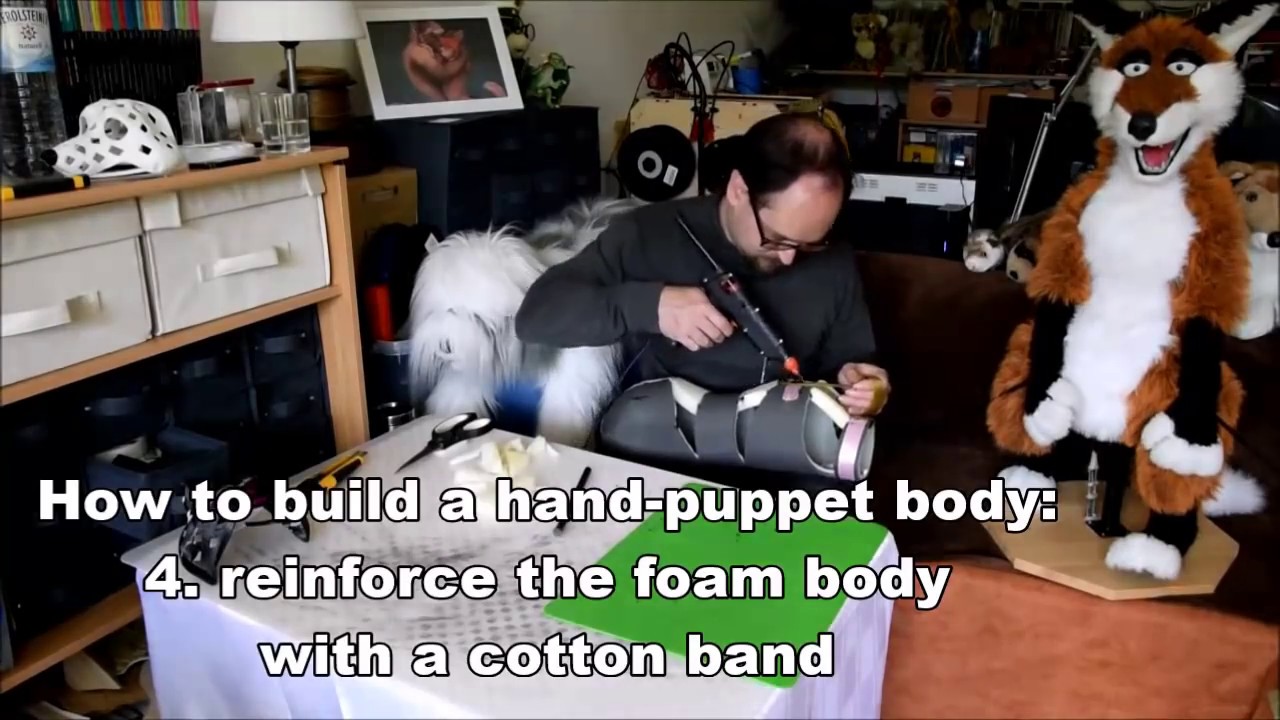 How to build a foam body for a hand-puppet - part 1
