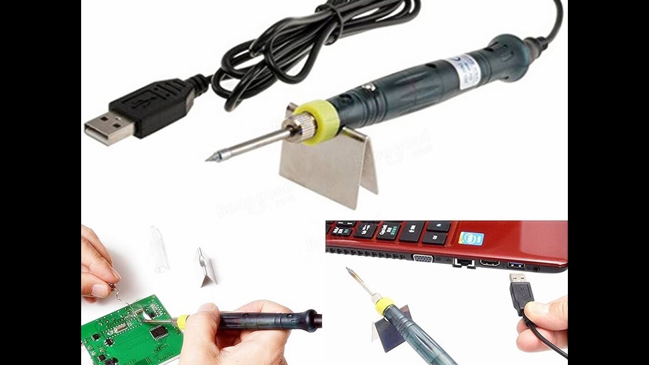 5 volt Solder iron Running on Power bank, laptop and pc
