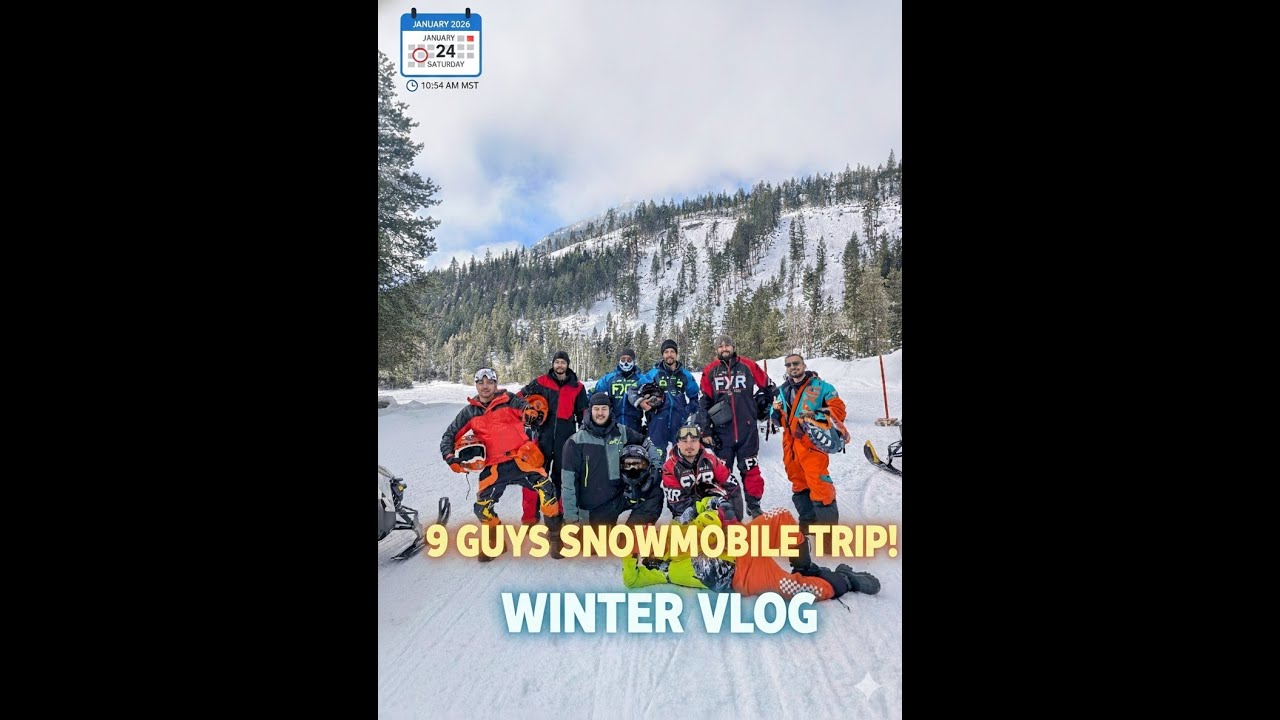 9 Guys, 9 Snowmobiles, 1 CRAZY New Year Trip! ❄️🔥