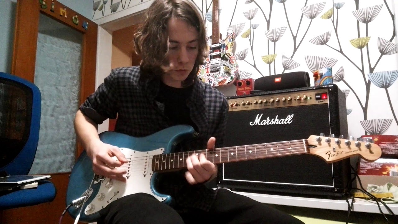 Jimi Hendrix Fire Guitar Cover on a Fender Stratocaster and a Marshall DSL 40Cr