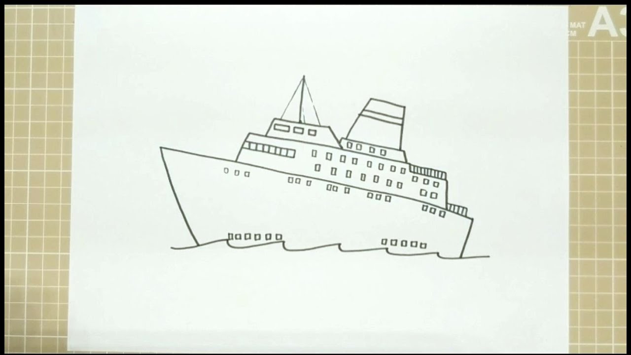 How to Draw FERRY BOAT