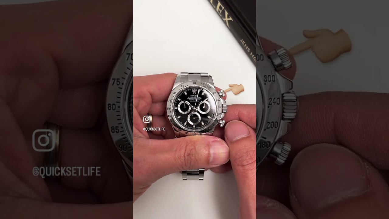 Rolex Daytona - How to use the Chronograph function ⚫️ Like and Follow for more.. 🖤