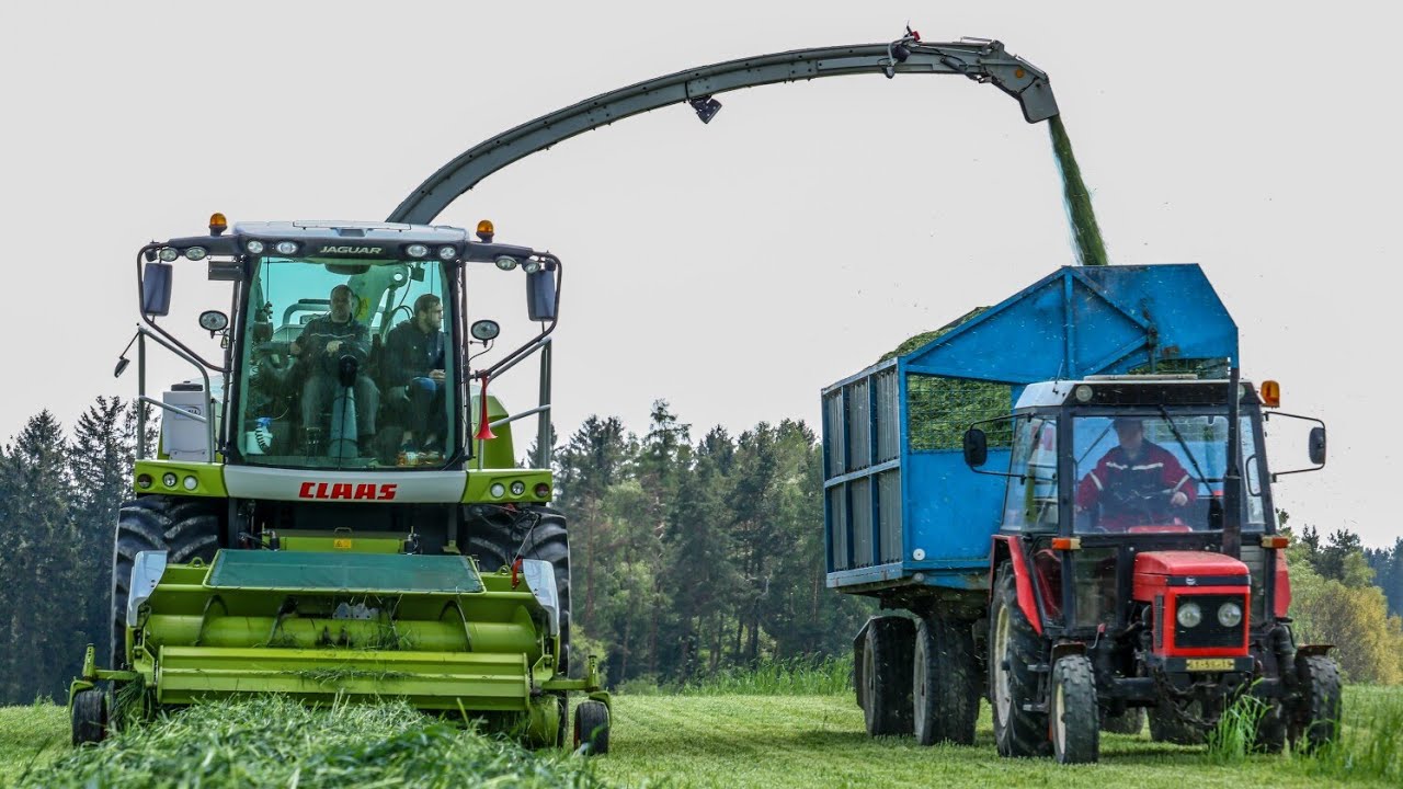 ZETOR 7711 , 7211, 10145, CLAAS JAGUAR 950, NH T7040, JD8270R, 7830/SENÁŽE ŽITA 2019/AGRONEA POLIČKA