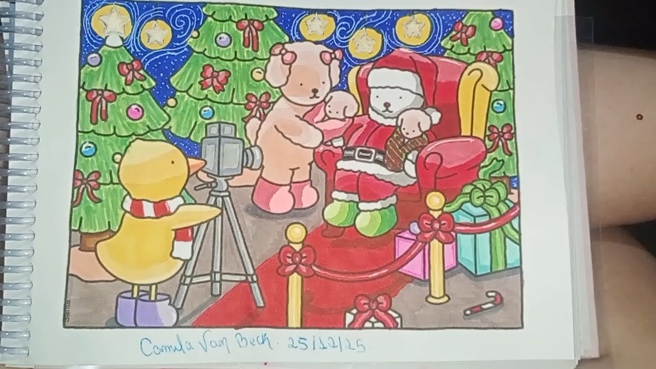 PINTEI O PAPAI NOEL E FIZ A NOITE ESTRELADA DO VAN GOGH NO BOBBIE GOODS 🎅🏻🎄🌟🎨