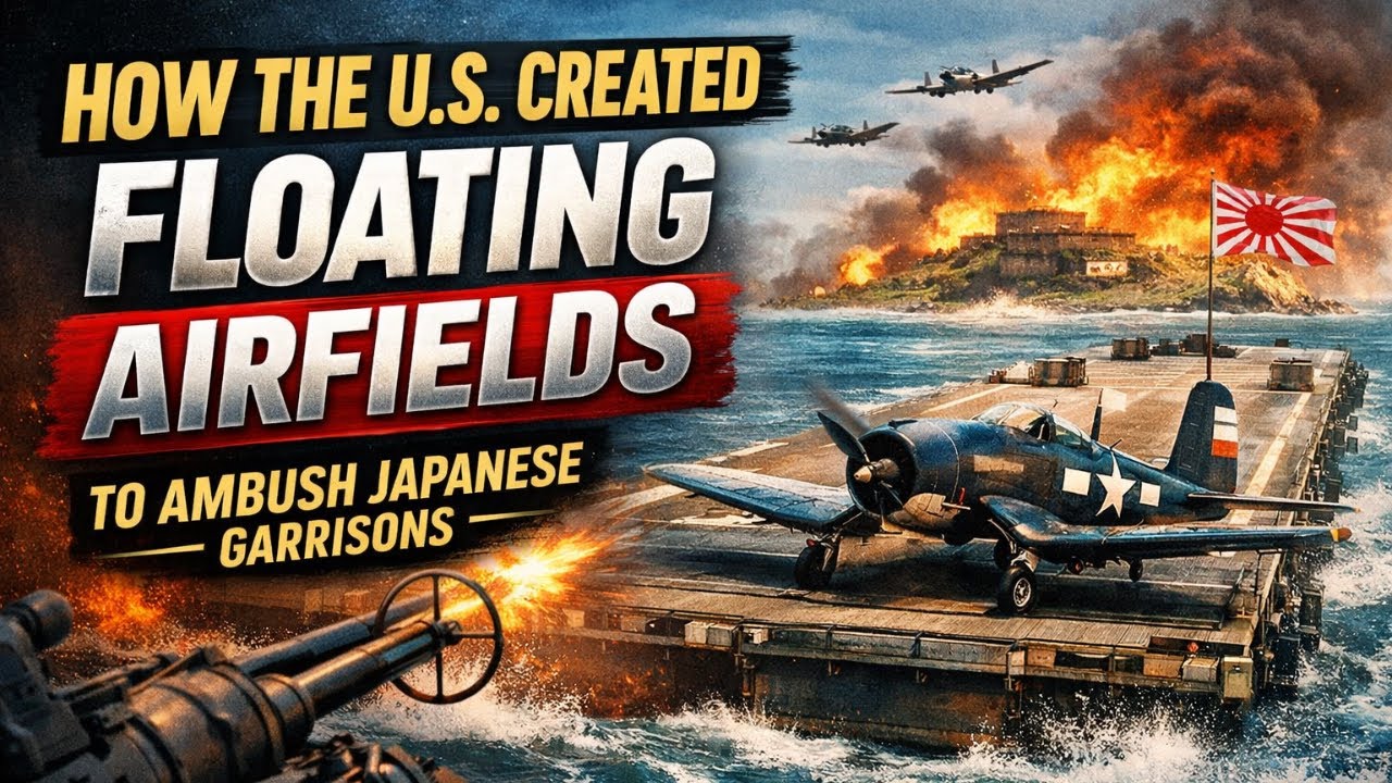 How American Engineers Built “Floating Airfields” That Shocked Japanese Garrisons