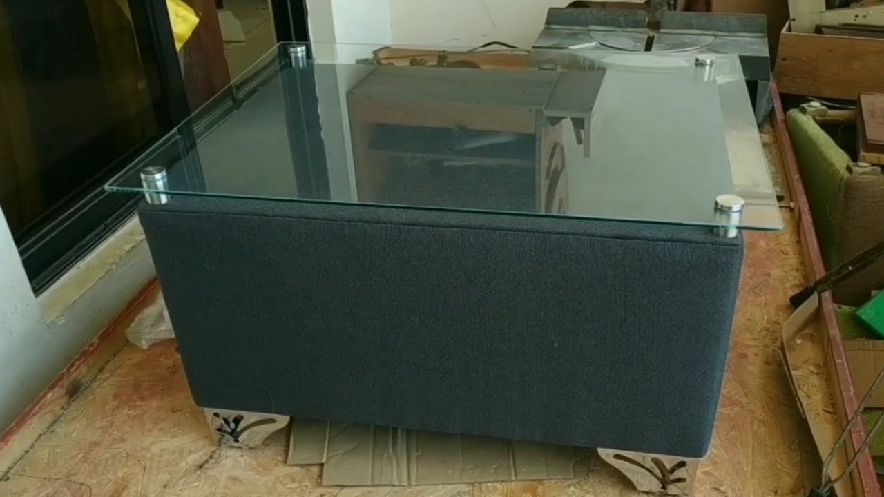 Como hacer una mesa tapizada con cristal