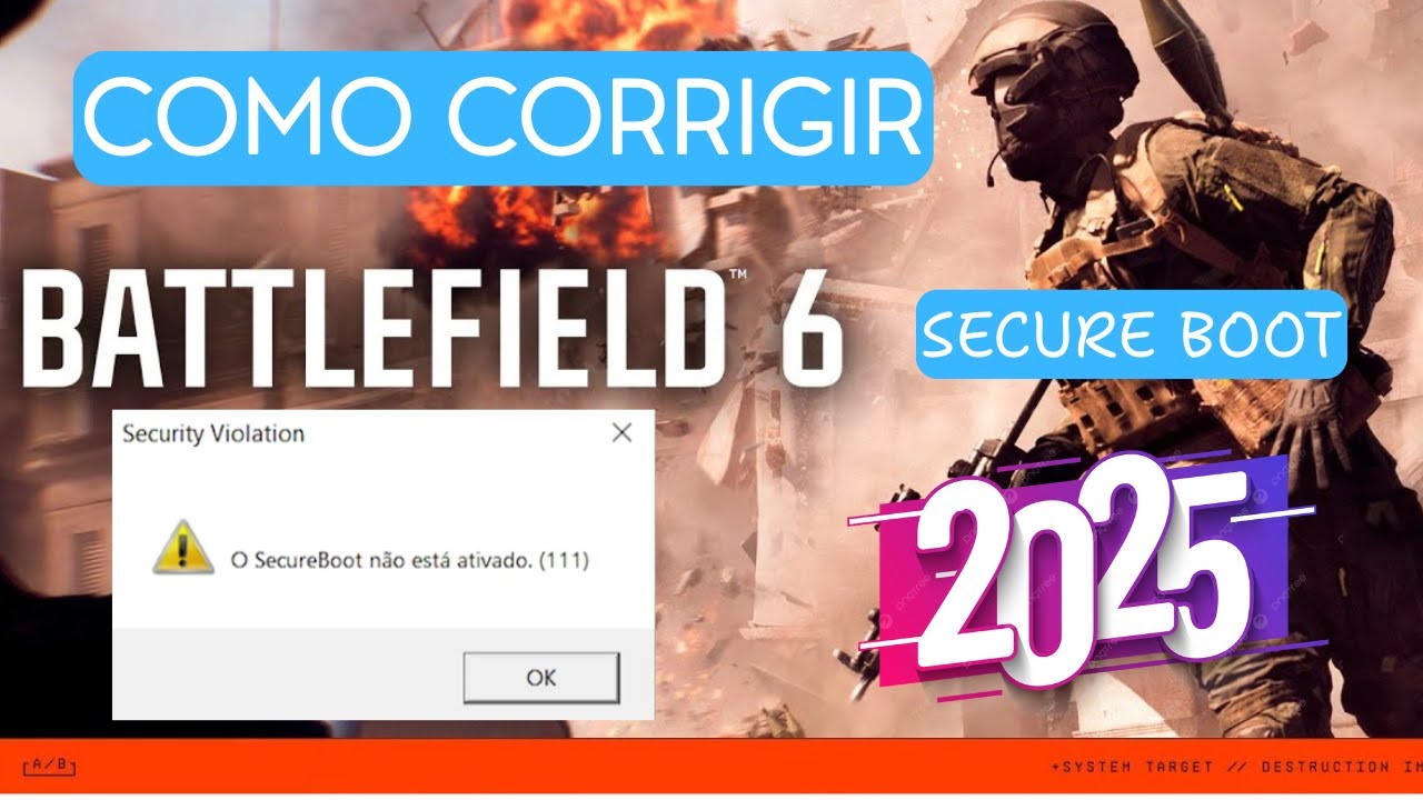 Erro Secure Boot? Resolva em Minutos e Volte a Battlefield 6!
