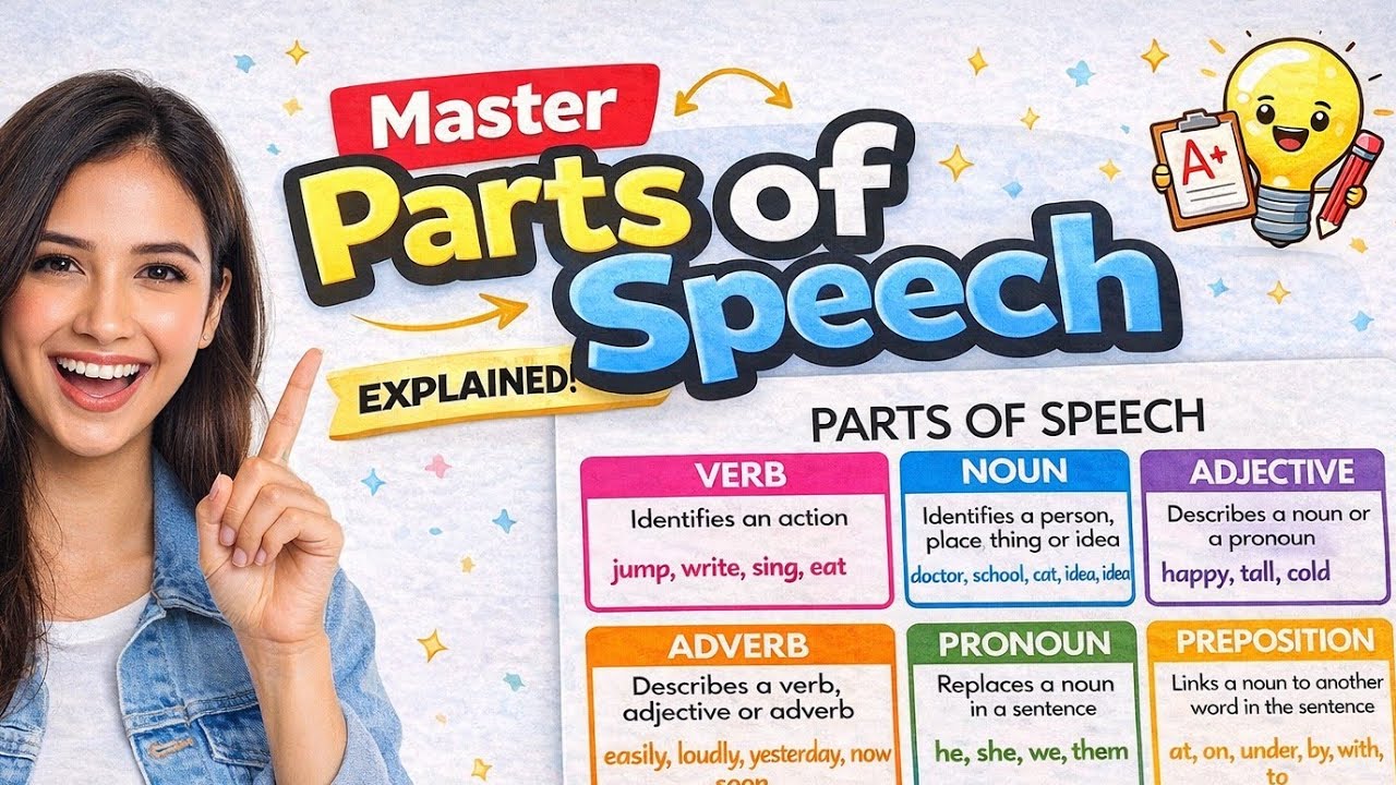Parts of Speech Explained 📚 | Short & Clear