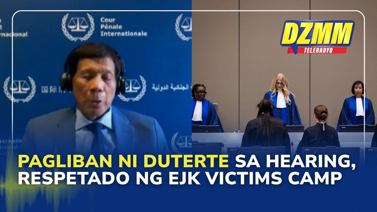 EJK victims' camp welcomes Duterte’s decision to skip ICC hearing next week | (20 February 2026)