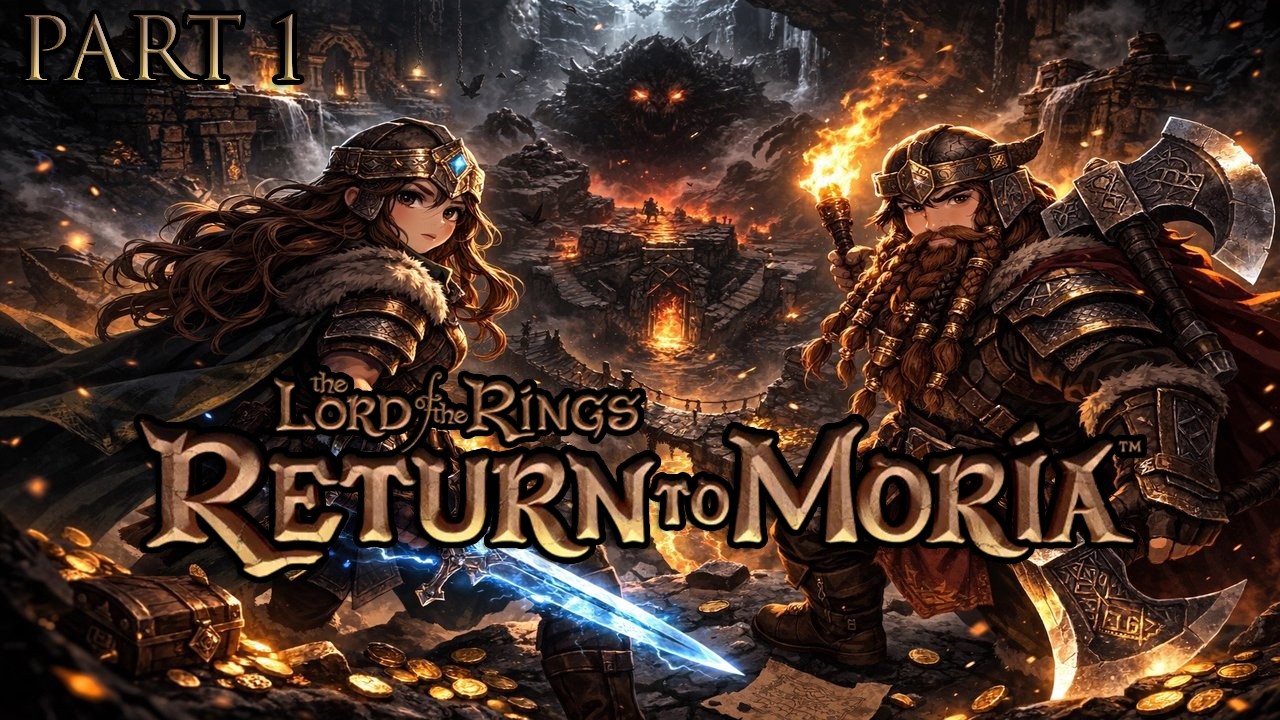 LOTR: Return to Moria - First Time Story Playthrough and Initial Thoughts with Allie! - Part 1