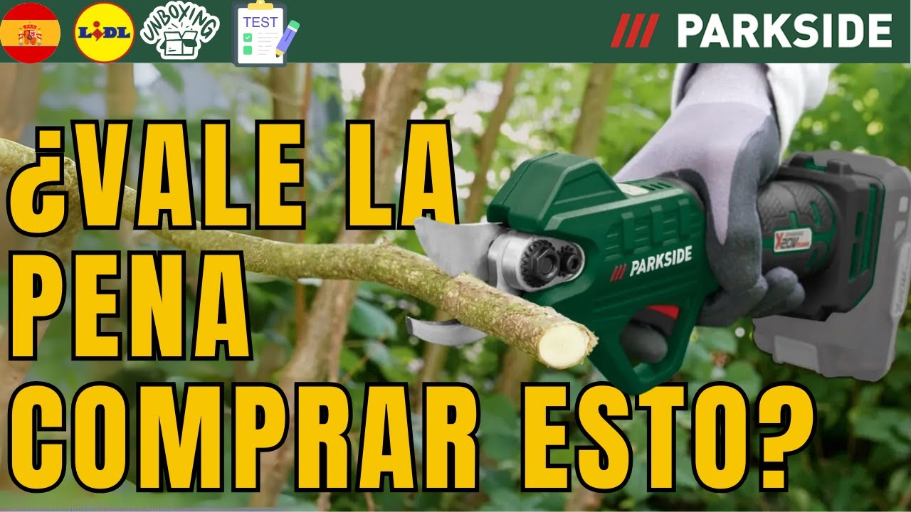 TIJERAS DE PODAR RECARGABLES 20 V Parkside PAAS 20-Li B1 ESPAÑA ESPAÑOL LIDL