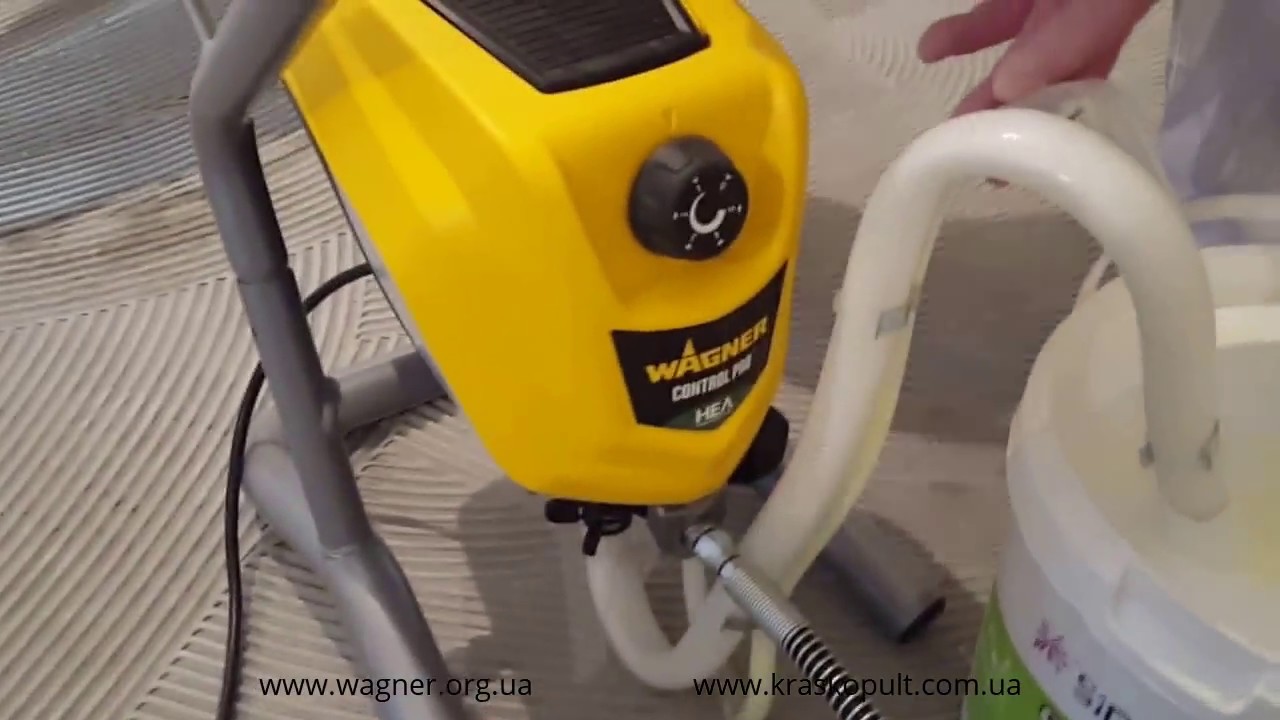 Wagner Control Pro 250 M безвоздушная покраска потолков и стен силиконовой краской
