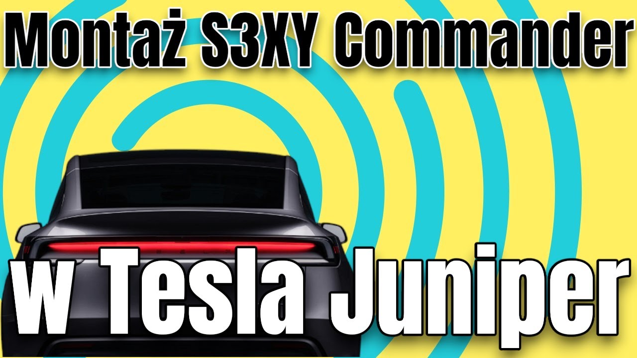 Montaż S3XY Commander + knob w Tesla Juniper #tesla #teslajuniper #diy