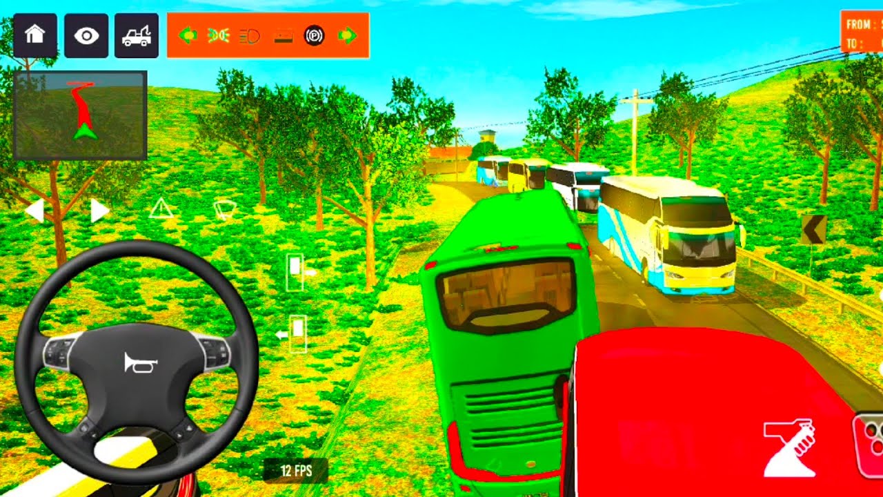 euro coach bus simulator 😱🚌 || new coach bus simulator part-1 Android gameplay