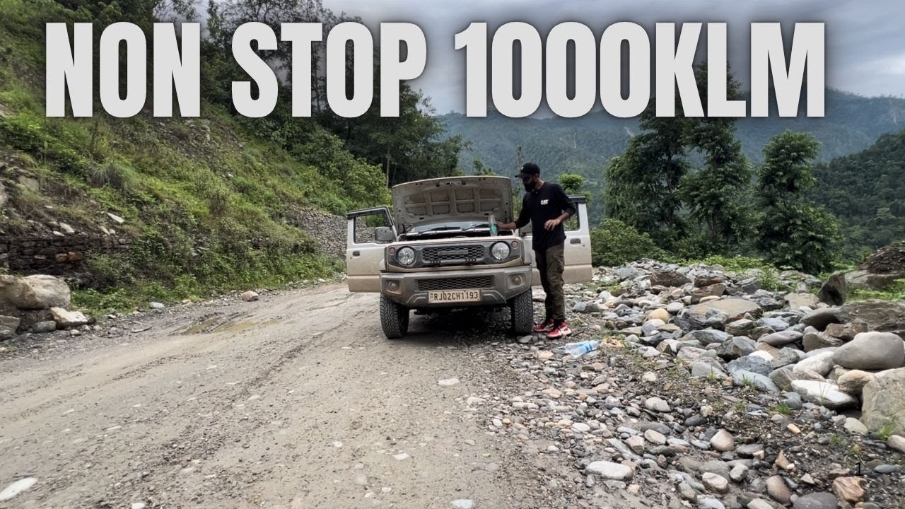 Ep-13 Nonstop Drive 1000klm Jimny se || nepal to INDIA (RAJASTHAN)