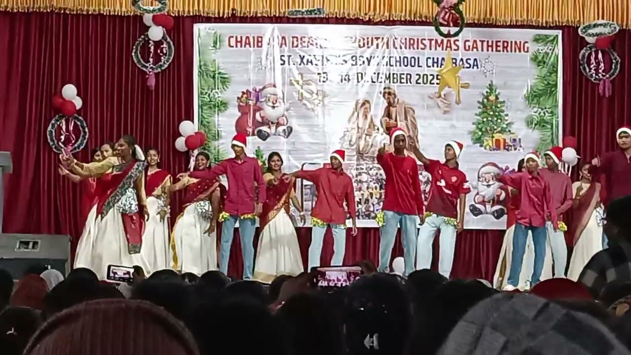 St. Xavier Church chaibasa dance 15 dec 2025 by st Xavier's english school chaibasa 🎉🥳✨