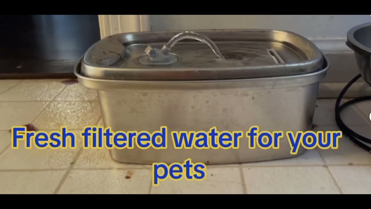 SOOFPET Cat Water Fountain, Cat Fountains for Drinking with Quiet Pump Dishwasher Safe Design Faucet