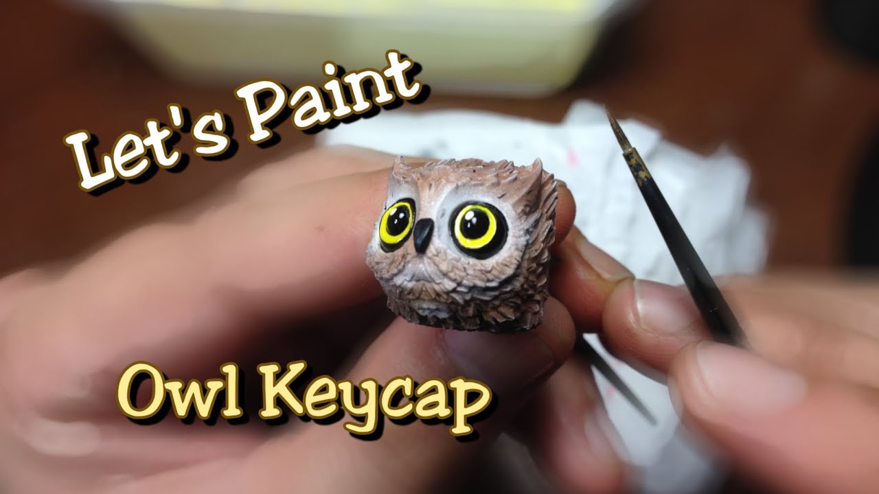 Paint Artisan Keycap Owl Fukubo