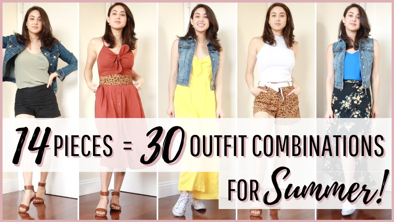 Capsule Wardrobe Outfit Combinations | Summer 2020
