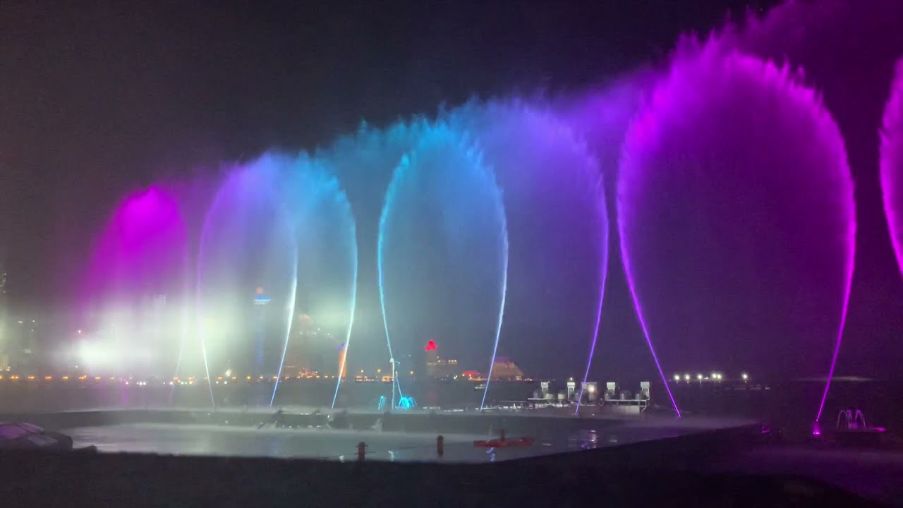 DANCING FOUNTAIN IN CORNICHE | FIFA ARAB CUP FAN EVENT | INTERNATION QATAR FOOD FESTIVAL
