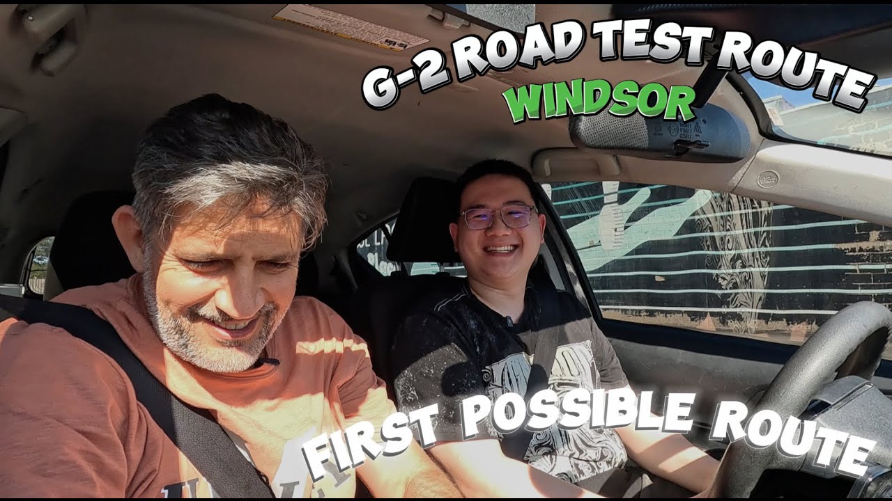 One of 2 G2 Test Routes in Windsor | Uncut Drive with All Mistakes & Fail Reasons