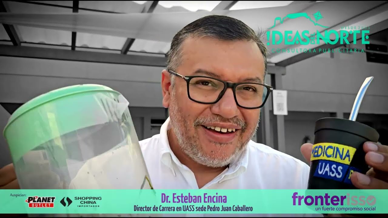 Dr. Esteban Encina agradece a la comunidad de Pedro Juan Caballero en el Día del tereré en UASS PJC