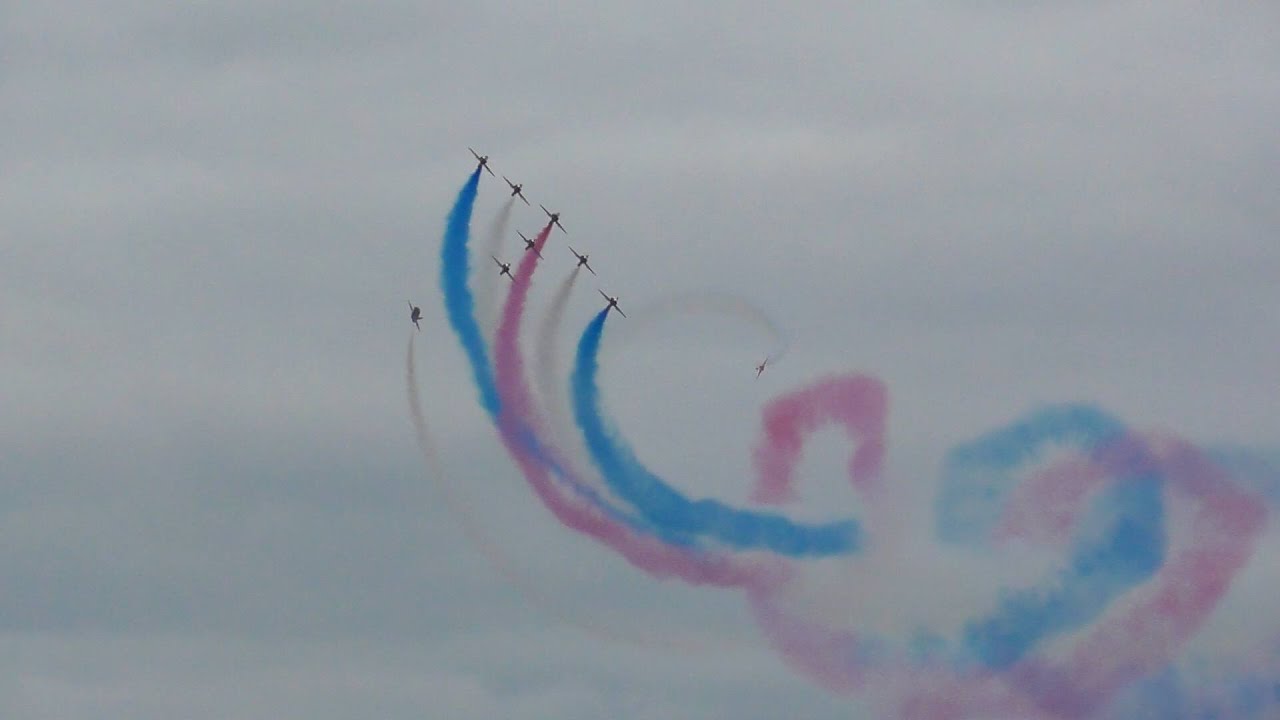 RAF Red Arrows at Armed Forces Day Northern Ireland 2024. 22/6/24