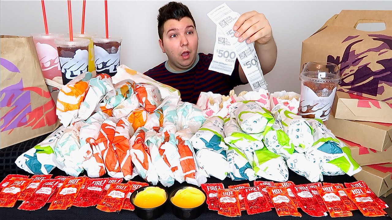 $100 Worth of Taco Bell • MUKBANG