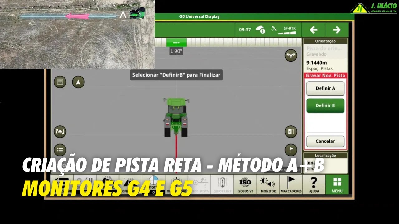5 - Criação de Pista Reta - Método A+B | Monitores G4 e G5