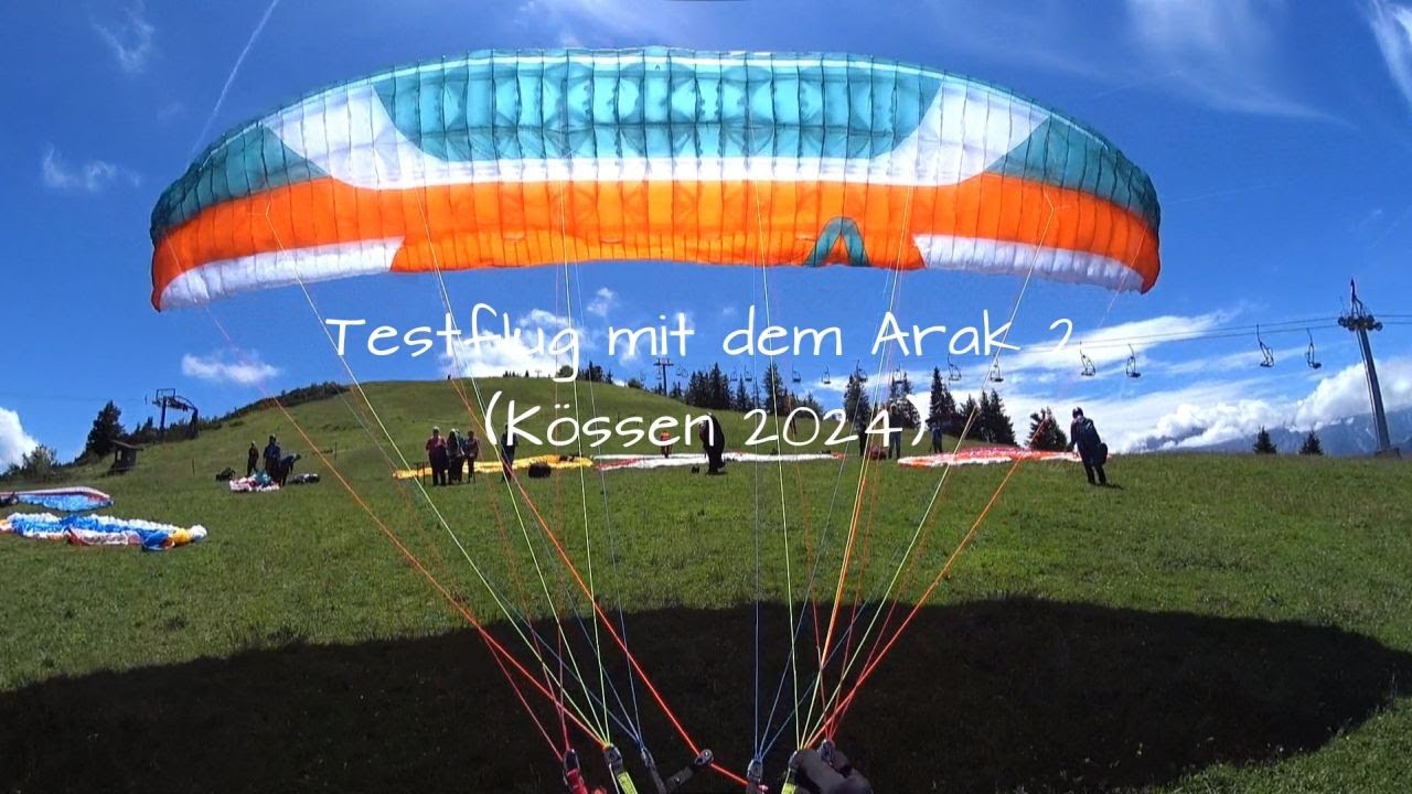 Testflug mit dem Arak 2 (Kössen 2024)