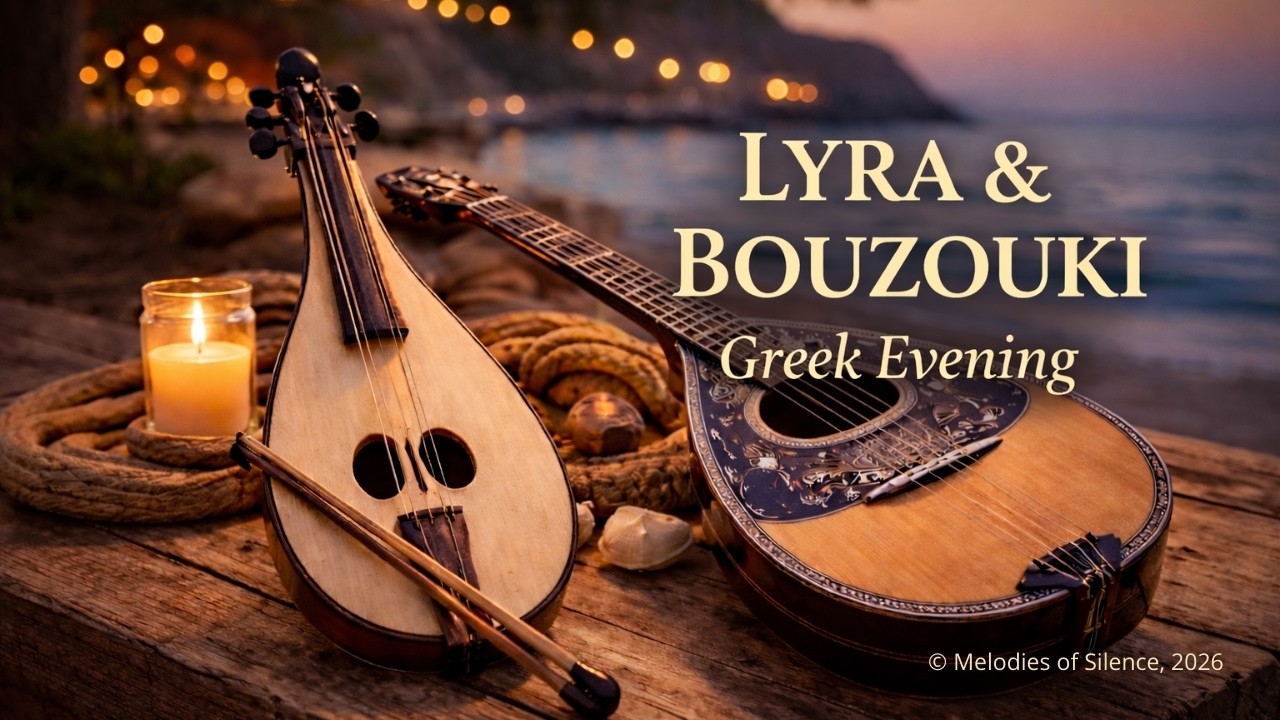 Live Greek Evening by the Sea • Bouzouki & Lyra Mediterranean Instrumental Ambience