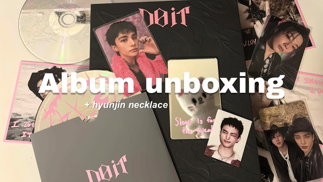 album unboxing ⊹ ࣪ ˖ do it albums & hyunjin necklace ۶ৎ