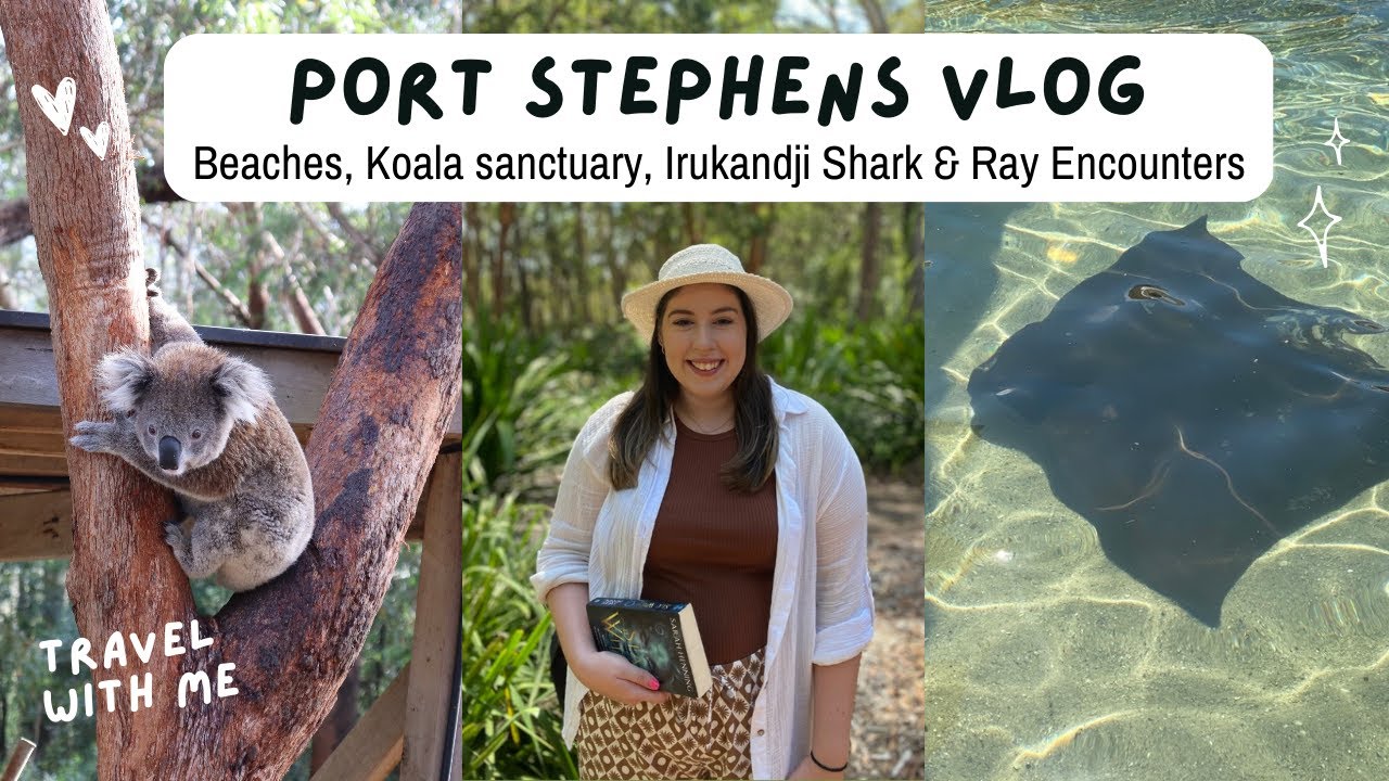 #PortStephens Vlog 🐨  Koala Sanctuary, beaches & Irukandji Sharks & Ray