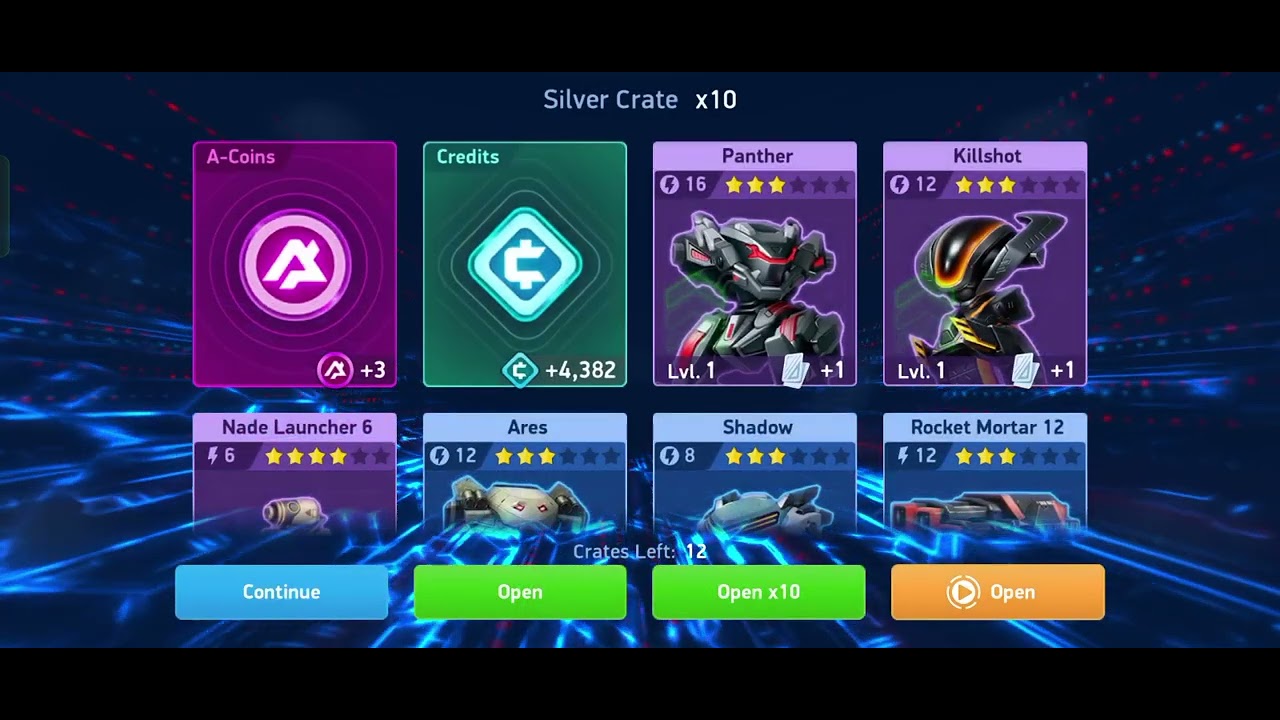Opening more than 200 crates in Mech Arena | Mech Arena Opening