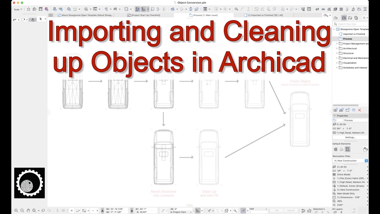 Archicad Tutorial #95: Importing and Cleaning up Objects in Archicad