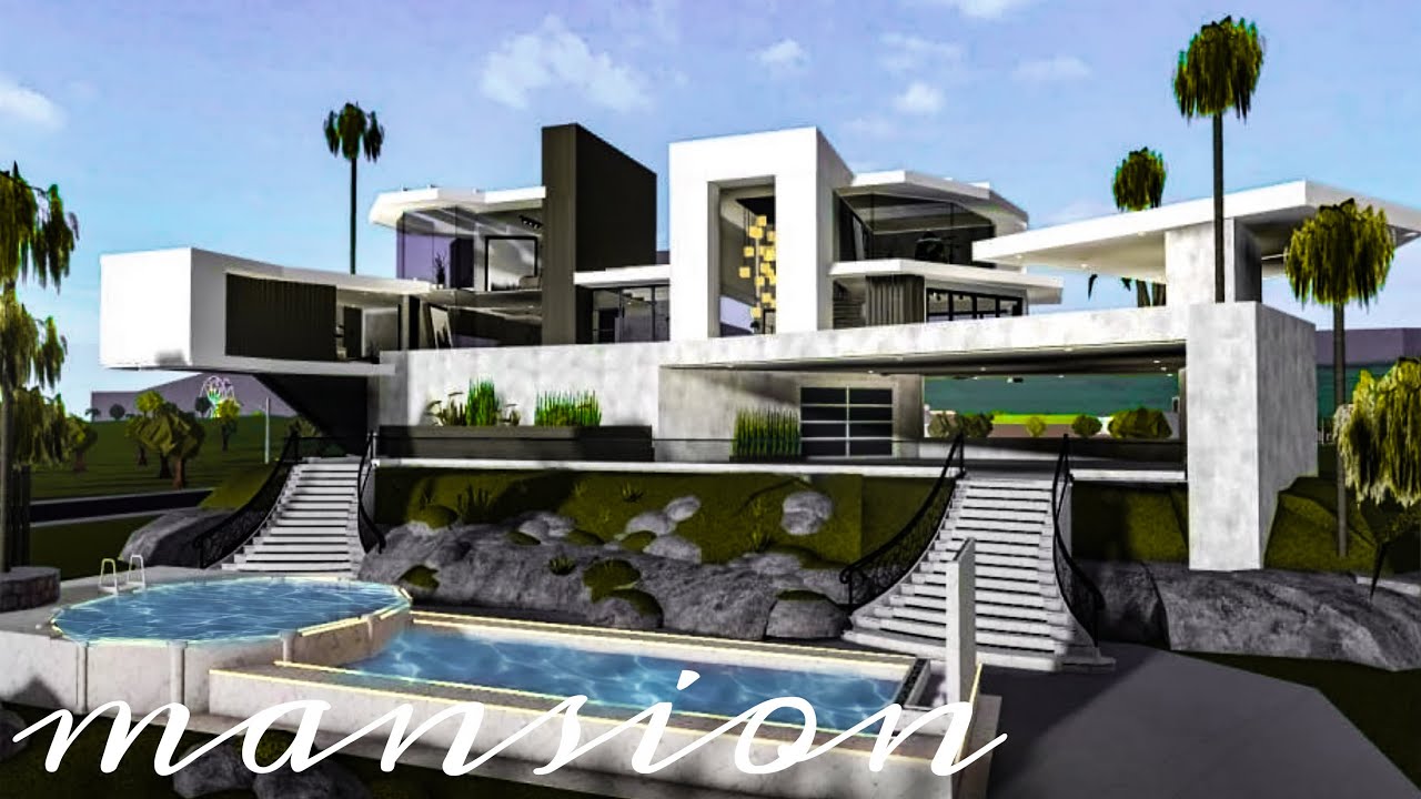 Bloxburg: Mansion Modern House | House Build | Roblox