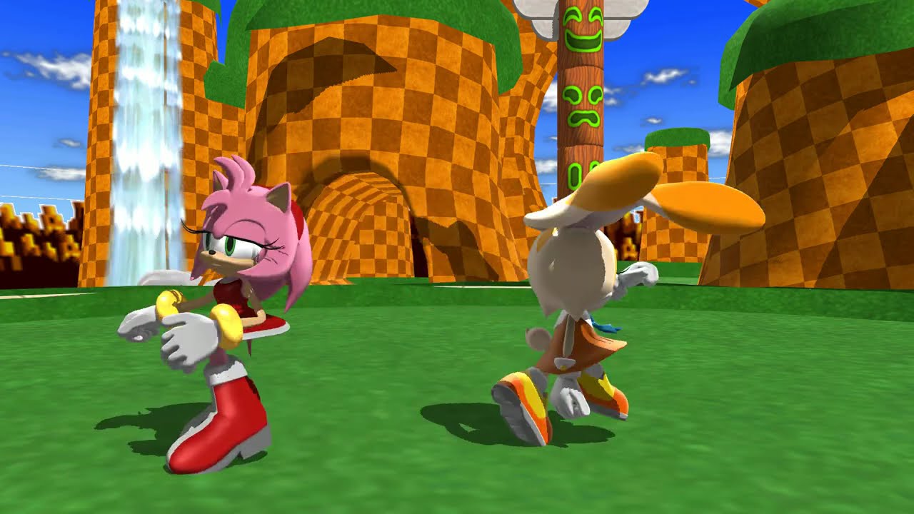 MMD - Amy Rose and Cream the Rabbit junky night town