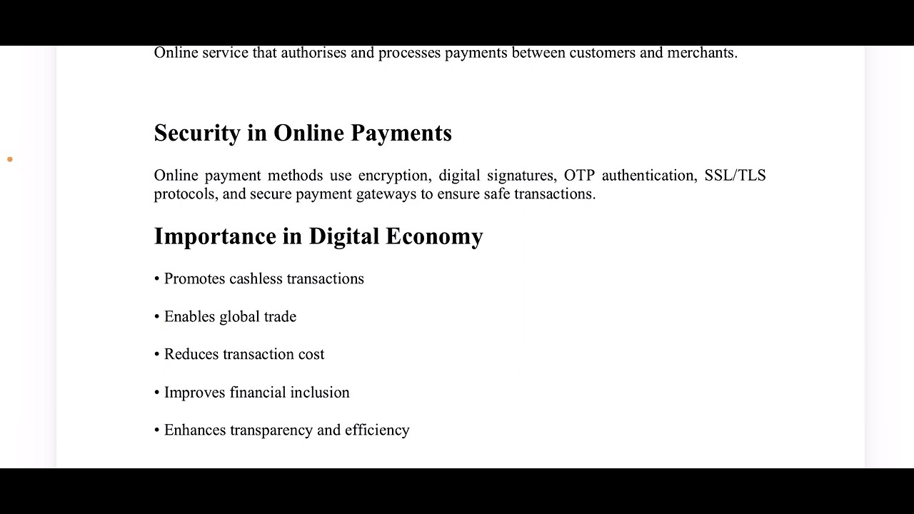 Digital Economy Identify the Methods of Payment on the Net 2