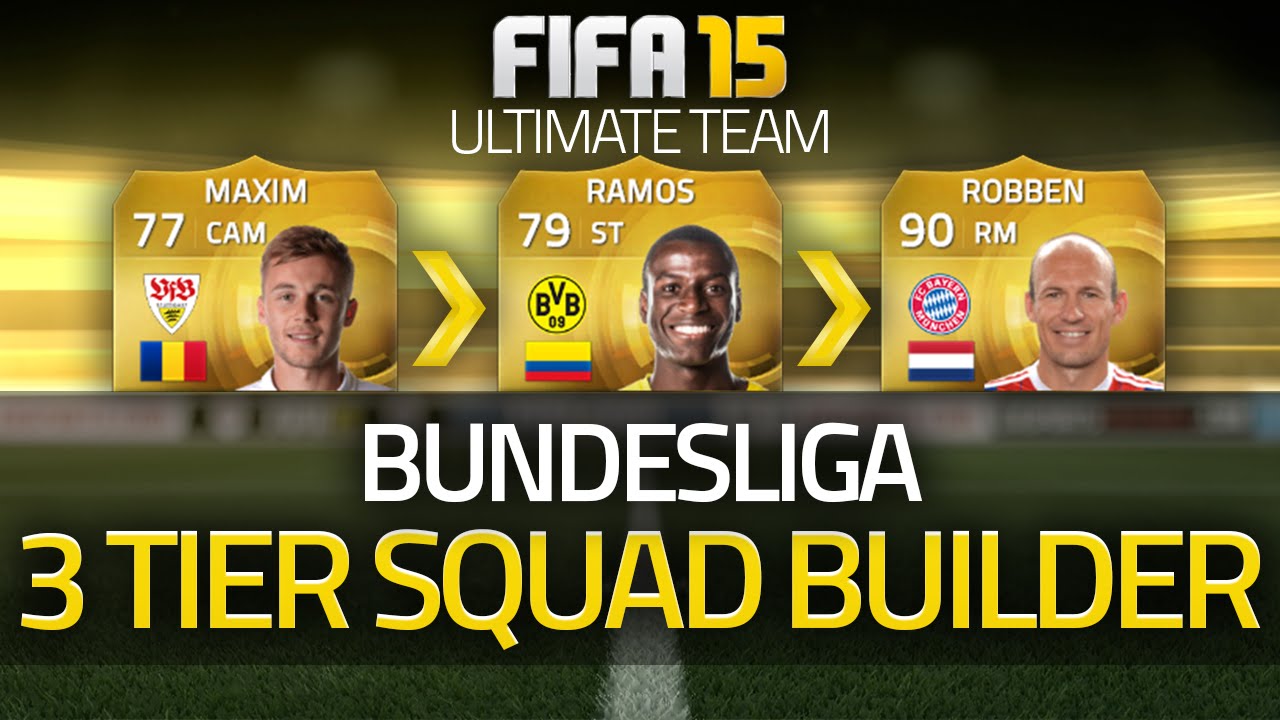 FIFA 15 - BUNDESLIGA! The 3 Tier Squad Builder! FIFA 15 Ultimate Team!