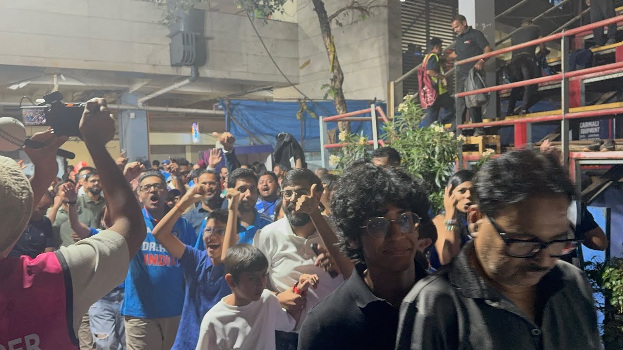 Crazy scenes at Wankhede Stadium as India Beats England & qualifies for Finals of T-20 World Cup