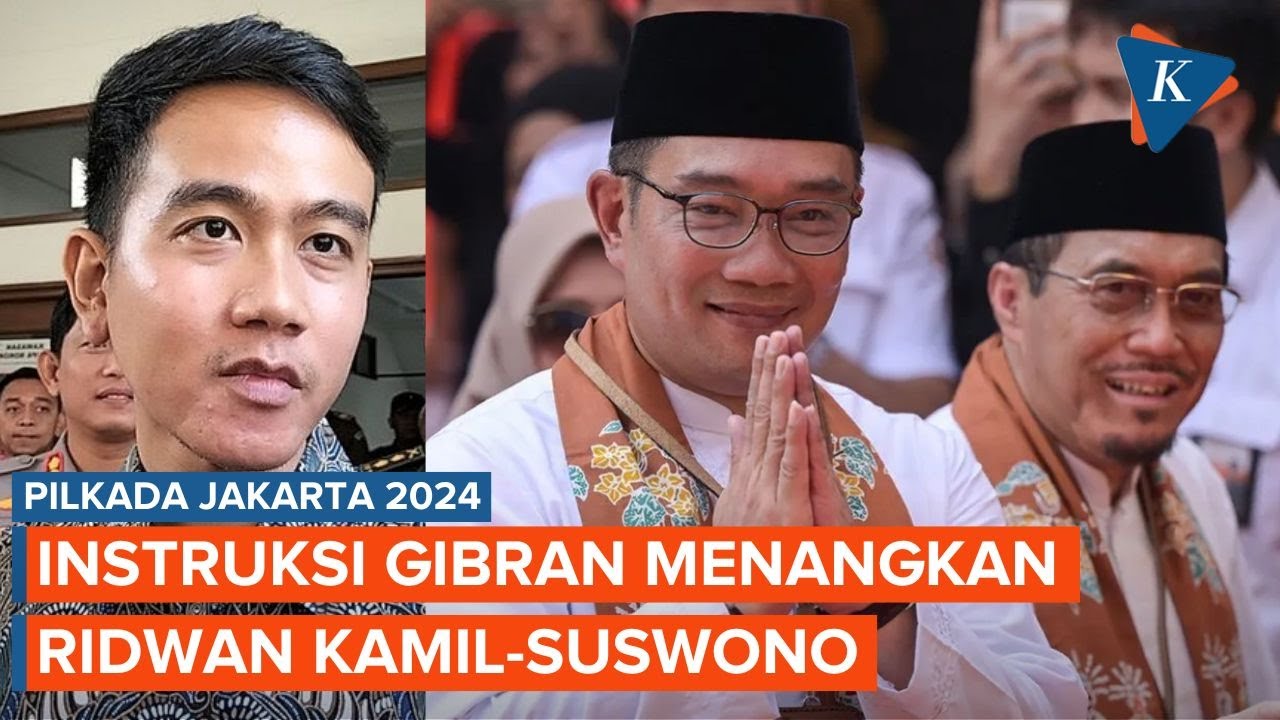 Perintah Gibran ke Relawan agar Menangkan Ridwan Kamil-Suswono di Pilkada Jakarta