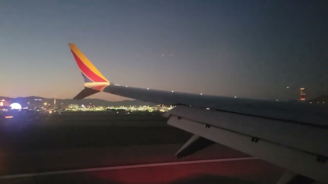 Night Landing In Las Vegas