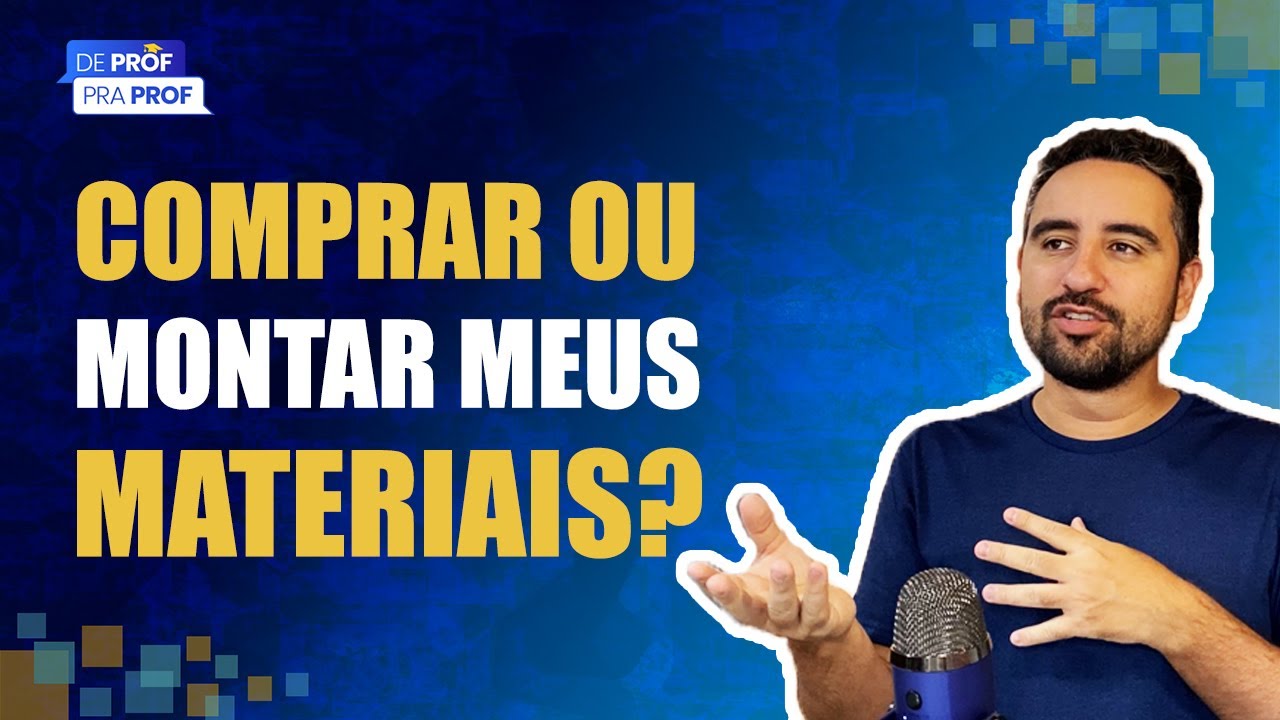 🔴 DEVO COMPRAR OU MONTAR MEU PR&Oacute;PRIO MATERIAL DID&Aacute;TICO? 📚💰💻 | Aulas Particulares