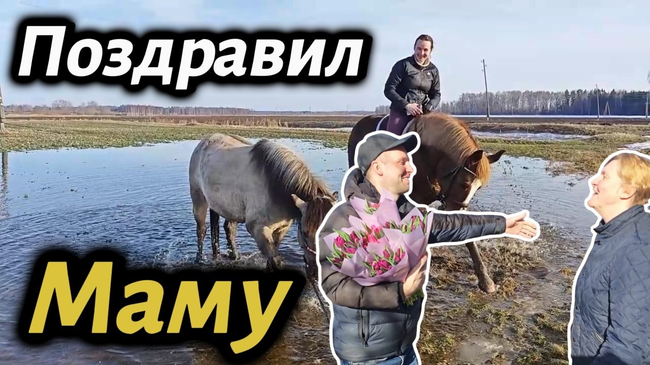 💯 Поздравил Маму с 8 Марта!  #влог
