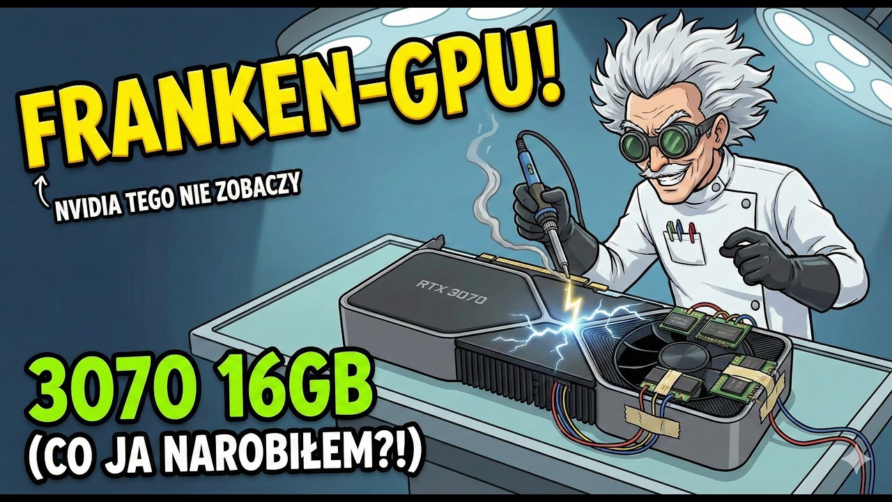 Bieda-RTX? Robimy 3070 16GB w domowym zaciszu