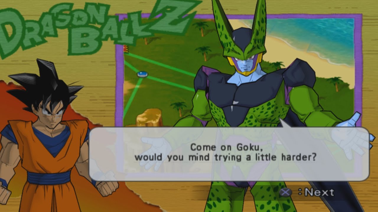 Прохождение Dragon Ball Z Budokai 2, часть 7 — SSJ Goku против Perfect Cell (Android Cell Saga)