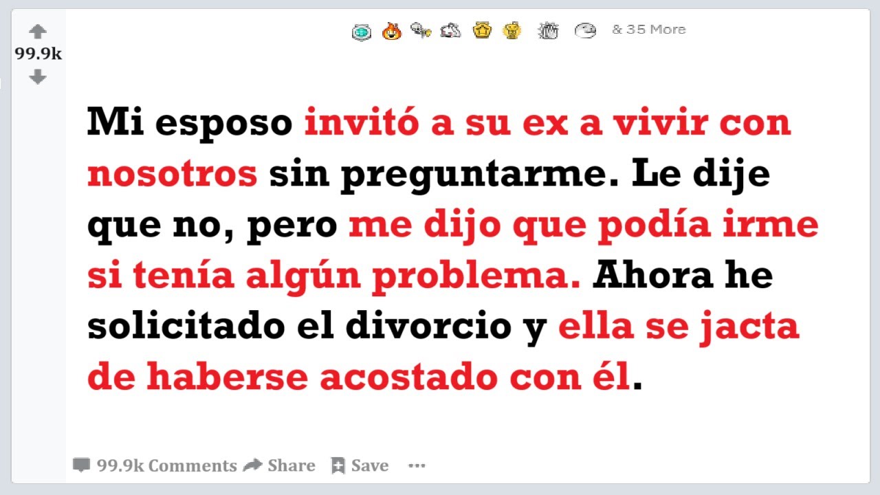 Mi esposo invitó a su ex a vivir con nosotros y me dijo que podía irme si tenía algún problema...