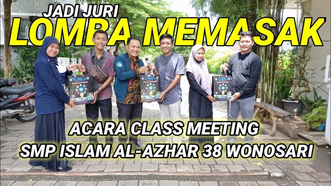 TOVA VENO JADI JURI LOMBA MEMASAK - CLASS MEETING DI SMP ISLAM AL-AZHAR 38 WONOSARI