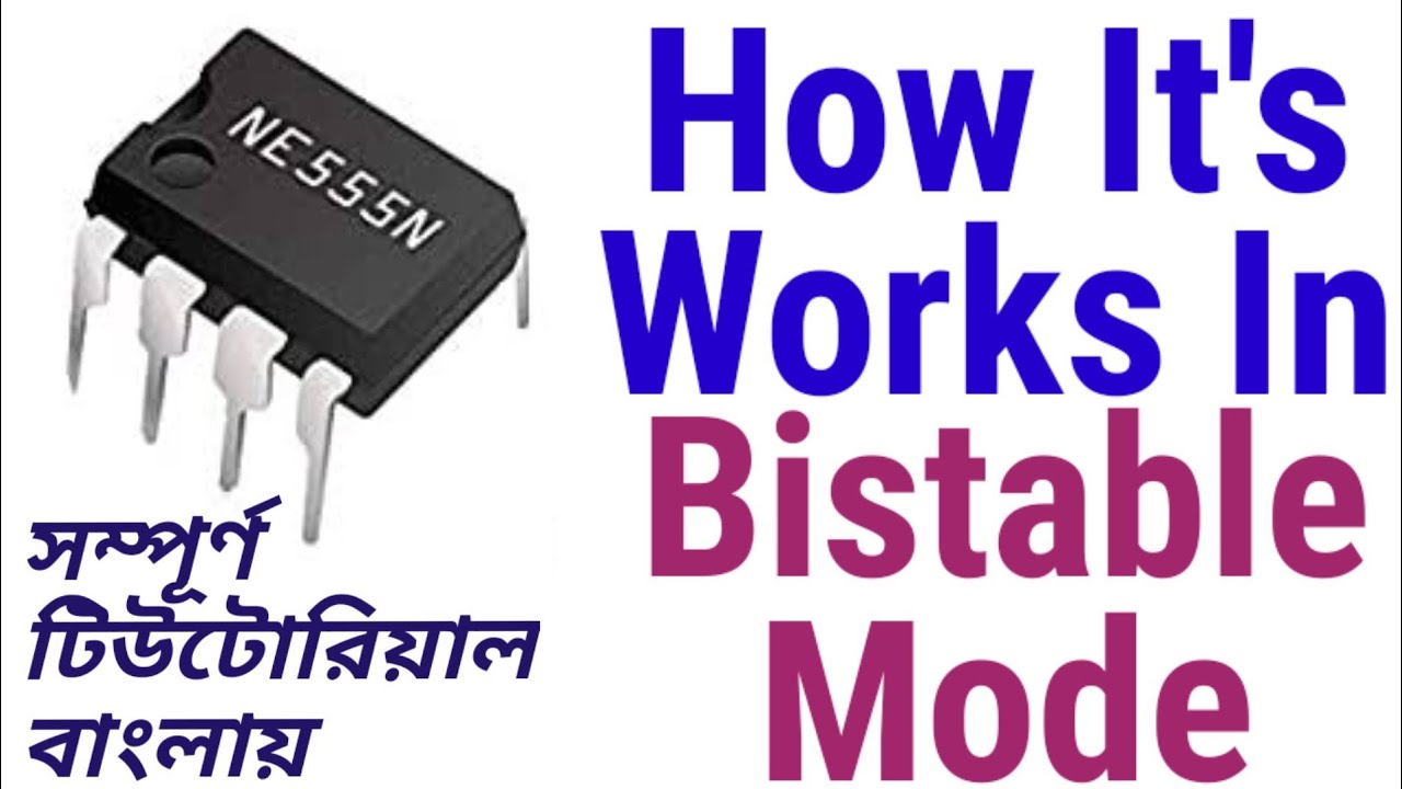 How To Setup NE 555 Timer IC In Bistable Mode । 555 Timer DIY Projects । Basic Electronics