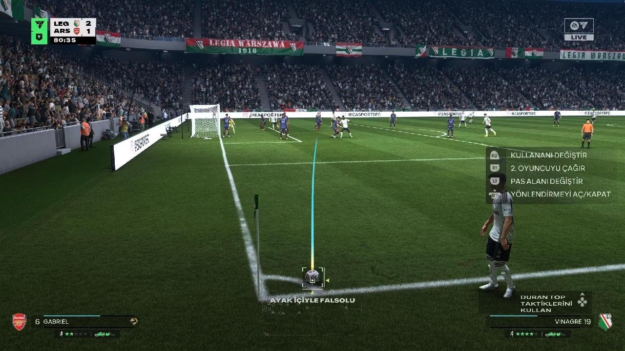 Avrupa’da Dev Kapışma! Legia Varşova 🆚 Arsenal 🔥⚽
